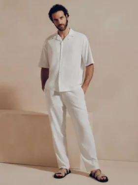 La camisa de mezcla de lino de estilo relajado de The Edit