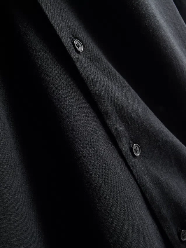 La camisa de mezcla de lino de estilo relajado de The Edit