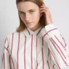 La camisa de popelín a rayas con alto contenido de algodón de The Edit