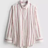 La camisa de popelín a rayas con alto contenido de algodón de The Edit