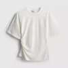 La camiseta asimétrica fruncida de The Edit
