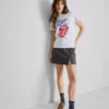 La camiseta de algodón con diseño de los Rolling Stones