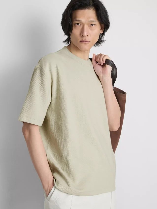 La camiseta de algodón texturizado de The Edit