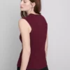La camiseta sin mangas de punto con botones de The Edit