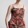 La camiseta sin mangas estampada de mezcla de lino de The Edit