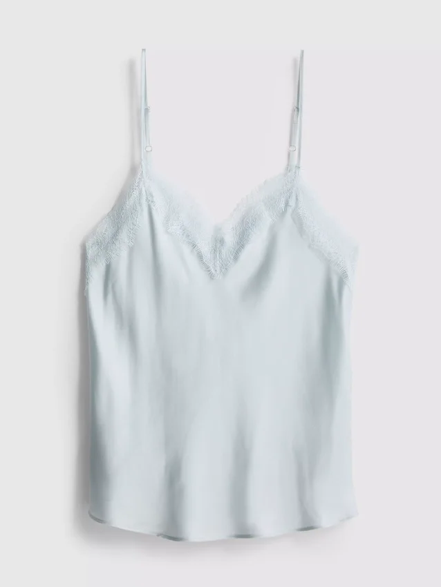 La camiseta tipo pijama de mezcla de seda de The Edit