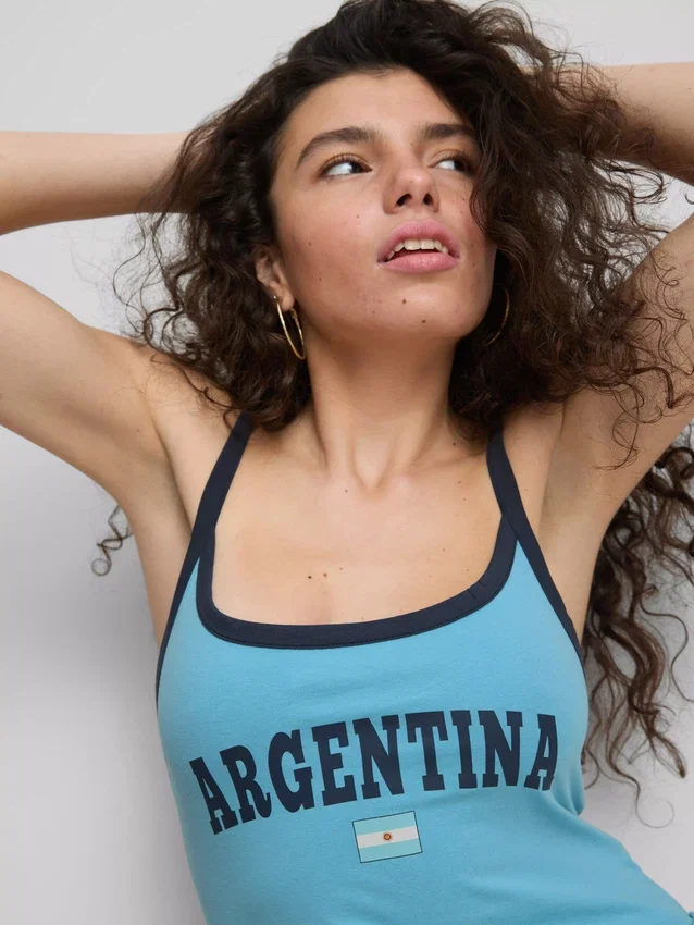 La escena de Primark | Camiseta sin mangas «Argentina» con alto contenido de algodón