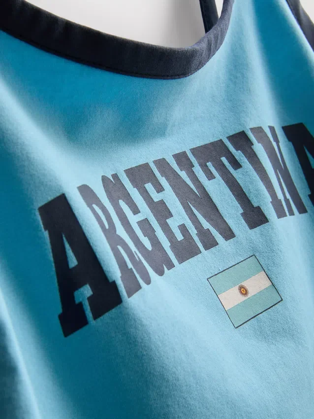 La escena de Primark | Camiseta sin mangas «Argentina» con alto contenido de algodón