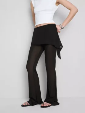 La escena de Primark | Pantalones con sobrefalda de malla