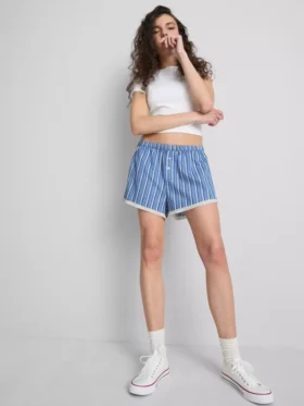 La escena de Primark | Pantalones cortos con rayas de encaje