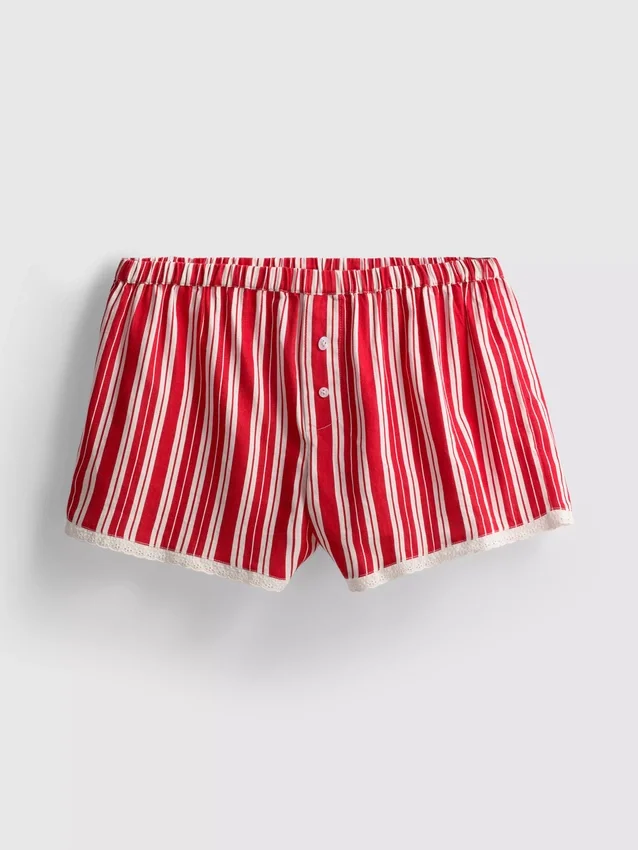 La escena de Primark | Pantalones cortos con rayas de encaje