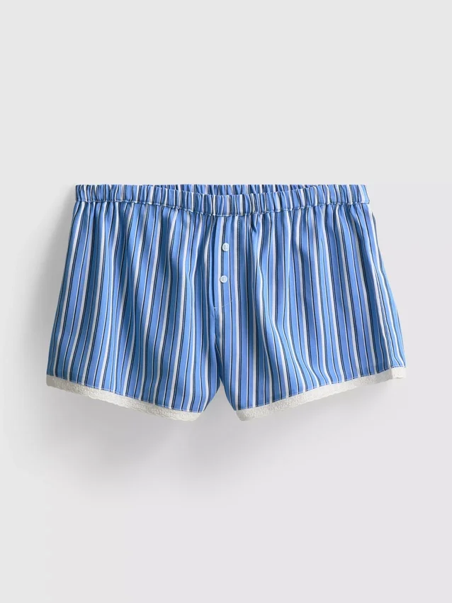 La escena de Primark | Pantalones cortos con rayas de encaje