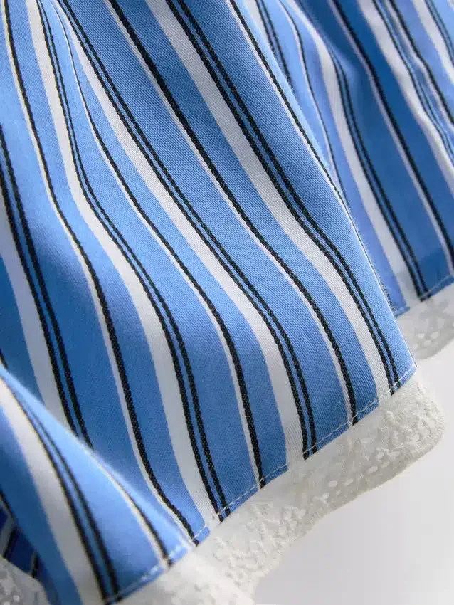 La escena de Primark | Pantalones cortos con rayas de encaje