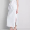 La falda larga de lino de The Edit