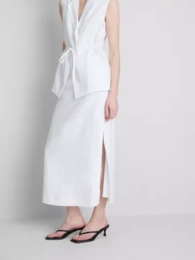 La falda larga de lino de The Edit
