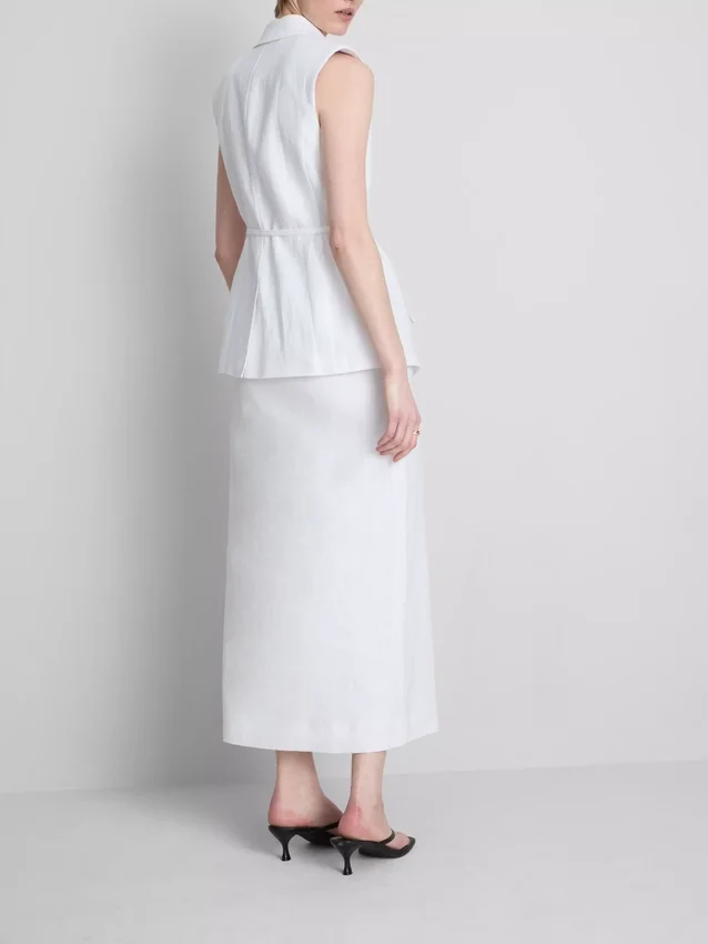 La falda larga de lino de The Edit