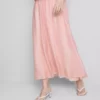 La falda midi de corte A «Air Flow» de The Edit