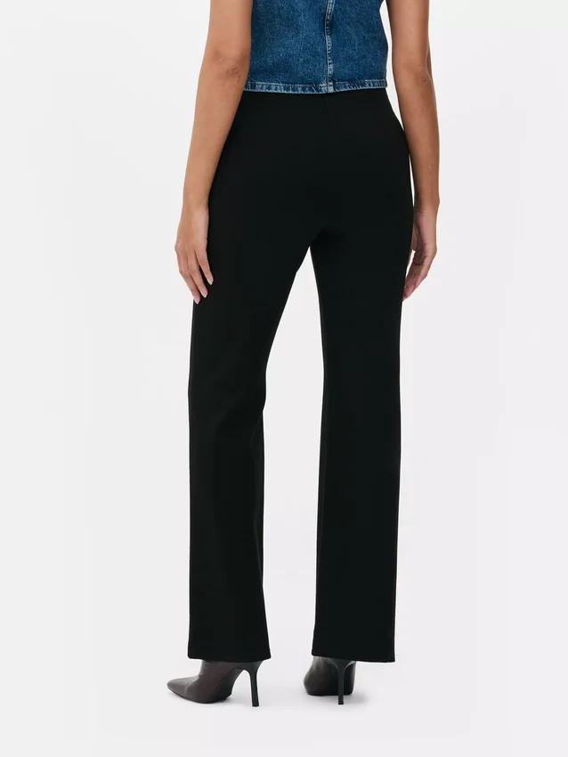 Leggings acampanados de ponte de talle medio