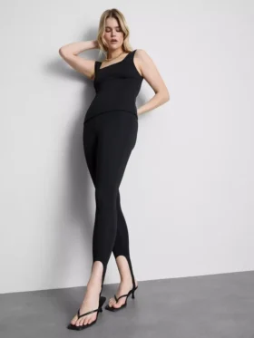 Leggings de crepé con estribos