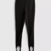 Leggings de crepé con estribos