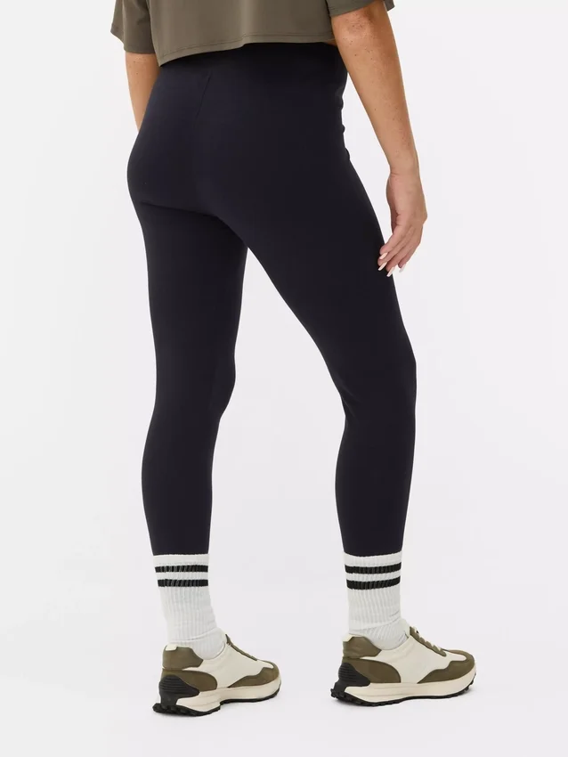 Leggings de jersey de cintura alta