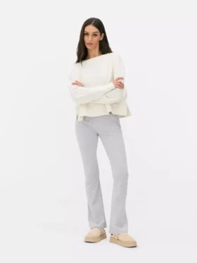 Leggings deportivos acampanados de cintura alta