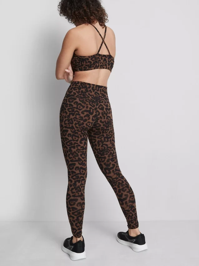 Leggings deportivos de leopardo de cintura alta