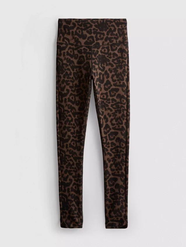 Leggings deportivos de leopardo de cintura alta