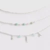 Lote de 3 collares con dijes variados