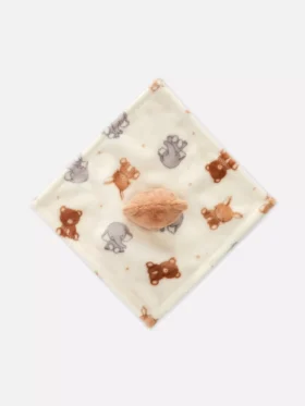 Manta de consuelo para bebé con ositos