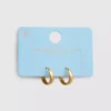 Mini aretes de aro resistentes al agua