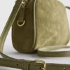 Mini bolso cruzado de imitación de gamuza