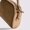Mini bolso cruzado de imitación de gamuza