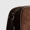Mini bolso cruzado de imitación de gamuza