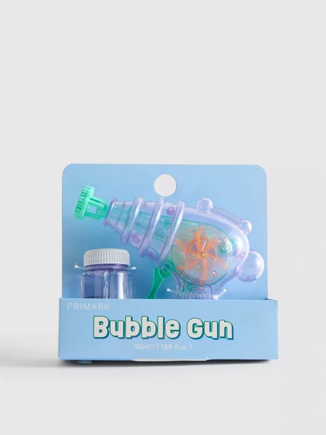 Mini pistola de burbujas