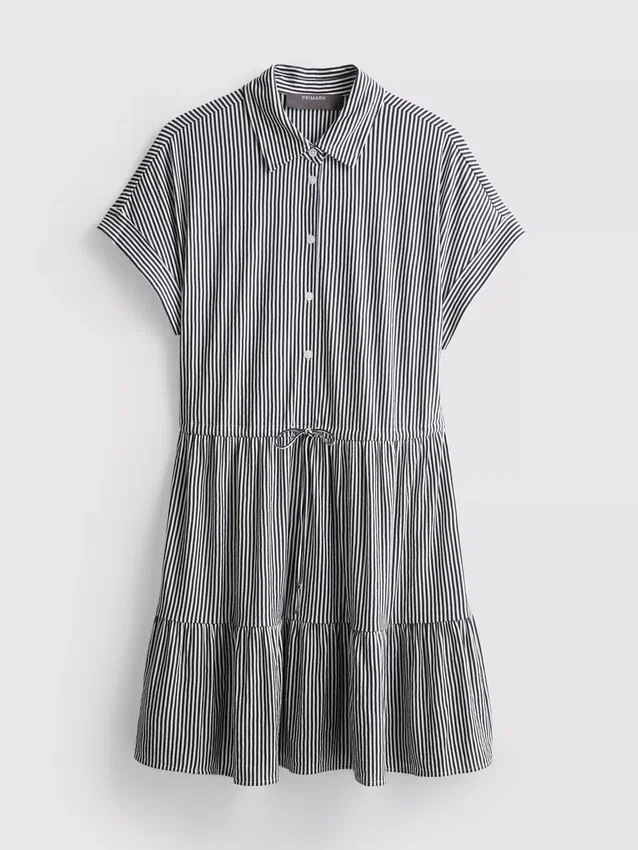 Mini vestido camisero con cuello