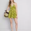 Mini vestido con peces bordados