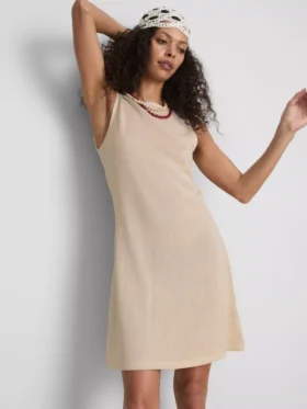 Mini vestido de punto de corte en A