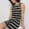 Mini vestido de punto de corte en A