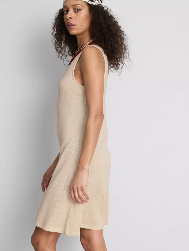 Mini vestido de punto de corte en A