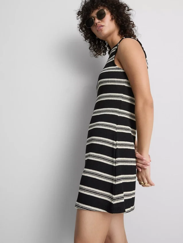 Mini vestido de punto de corte en A