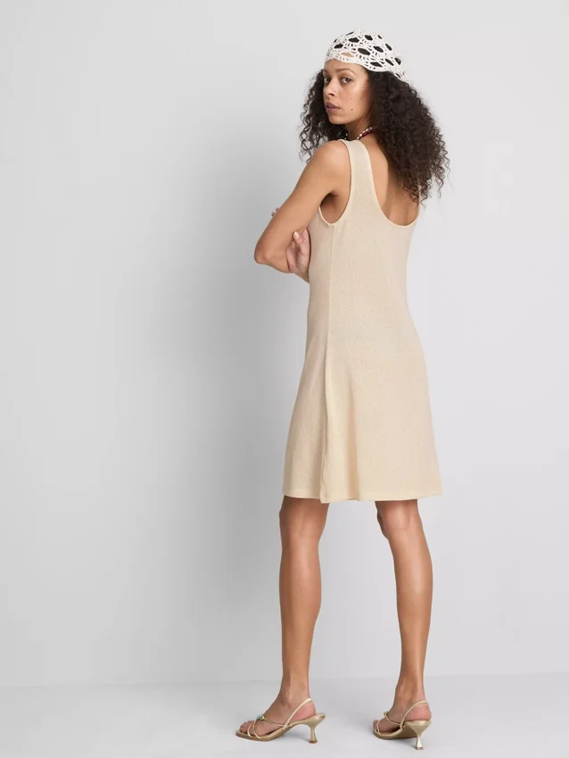 Mini vestido de punto de corte en A