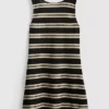 Mini vestido de punto de corte en A