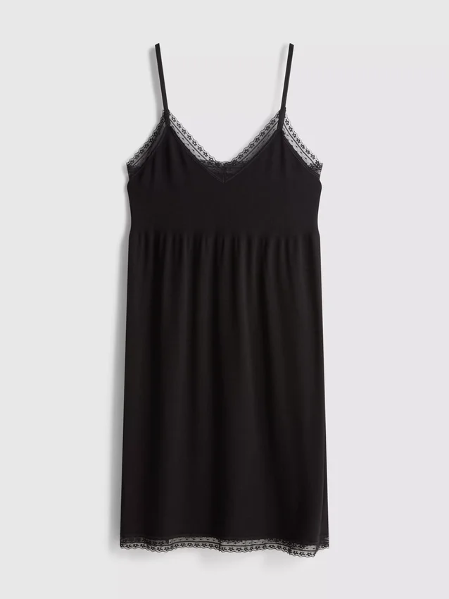 Mini vestido lencero sin costuras