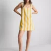 Mini vestido recto estampado