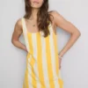 Mini vestido recto estampado