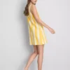 Mini vestido recto estampado