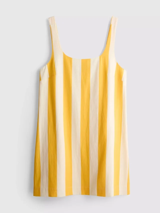 Mini vestido recto estampado