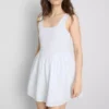 Mini vestido tipo corsé de mezcla de algodón