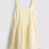Mini vestido tipo corsé de mezcla de algodón